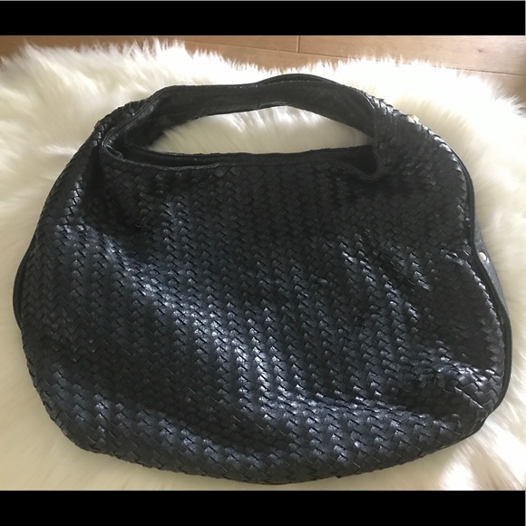 Deux Lux Handbags - Navy Woven Handbag